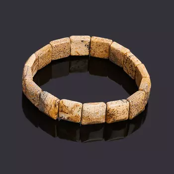 Браслет яшма рисунчатая (песочная) 16 см