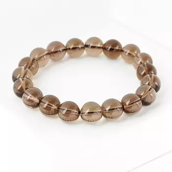 Браслет раухтопаз 10 мм 16 cм