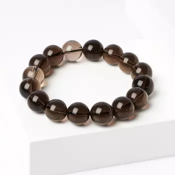 Браслет раухтопаз 12 мм 16 cм