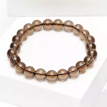 Браслет раухтопаз 8 мм 16 см