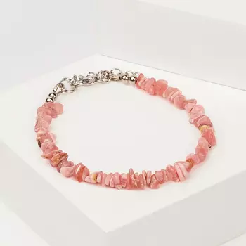 Браслет родохрозит (биж. сплав) 16 см (+3 см)