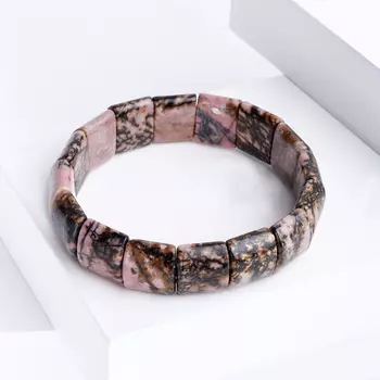 Браслет родонит 18 см