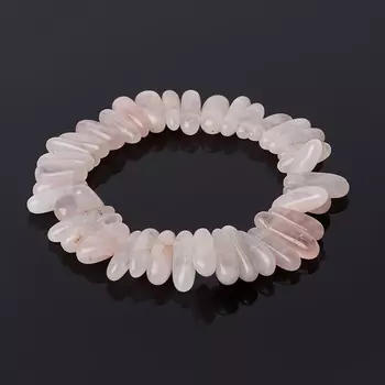 Браслет розовый кварц 16 см