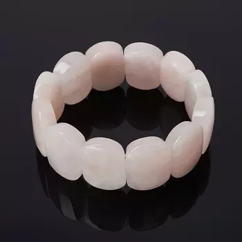 Браслет розовый кварц 17 см