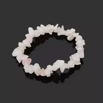 Браслет розовый кварц 17 см