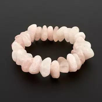 Браслет розовый кварц 18 см