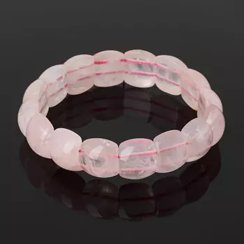 Браслет розовый кварц 18 см