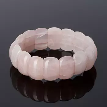 Браслет розовый кварц 18 см