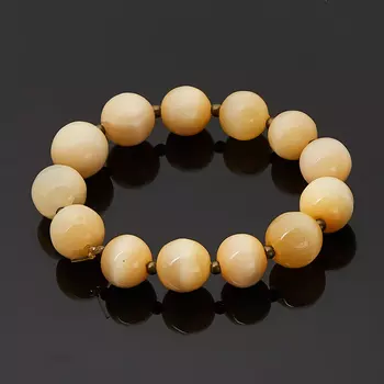 Браслет селенит 12 мм 17 см