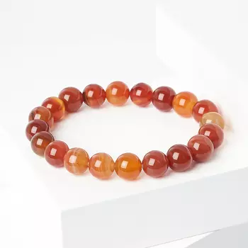 Браслет сердолик 10 мм 18 см