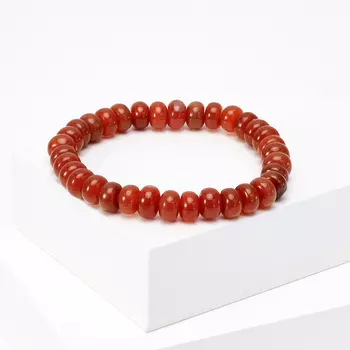 Браслет сердолик 8 мм 17 см