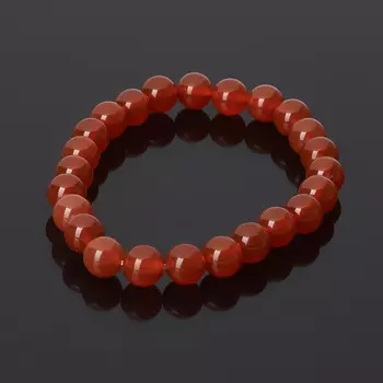 Браслет сердолик 8 мм 18 см