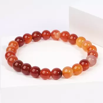 Браслет сердолик 8 мм 18 см