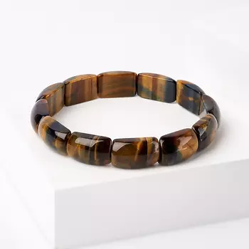 Браслет тигрово-соколиный глаз 18 см