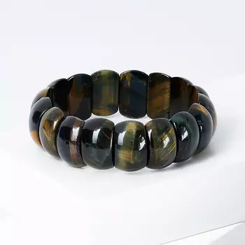 Браслет тигрово-соколиный глаз 18 см