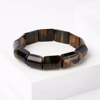 Браслет тигрово-соколиный глаз 19 см