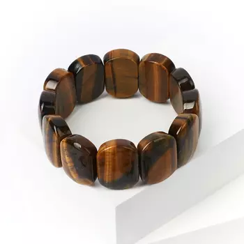 Браслет тигровый глаз 17 см