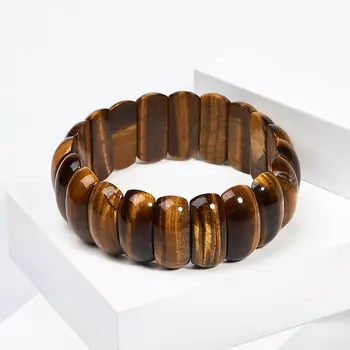 Браслет тигровый глаз 18 см