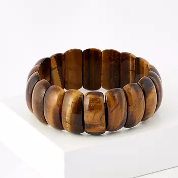 Браслет тигровый глаз 19 см