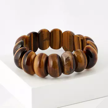 Браслет тигровый глаз 19 см