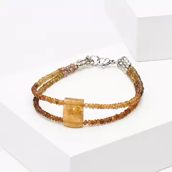 Браслет турмалин 17 см (биж. сплав)