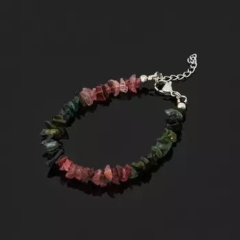 Браслет турмалин (биж. сплав, сталь хир.) 16 см (+3 см)