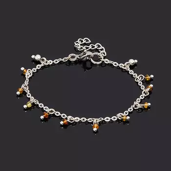 Браслет турмалин (биж. сплав, сталь хир.) огранка 3 мм 17 см (+3 см)