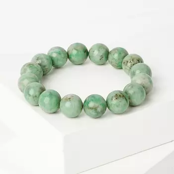 Браслет жадеит 12 мм 16 см