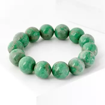 Браслет жадеит 14 мм 16 см