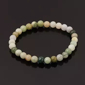 Браслет жадеит 6 мм 17 см