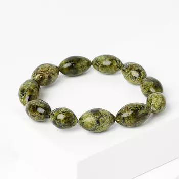 Браслет змеевик 16 см