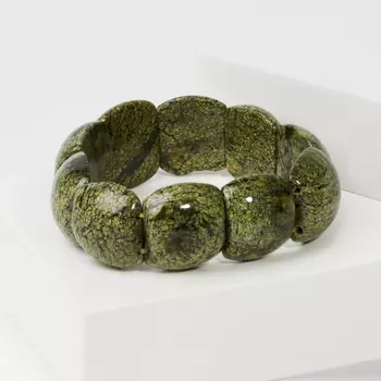 Браслет змеевик 17 см