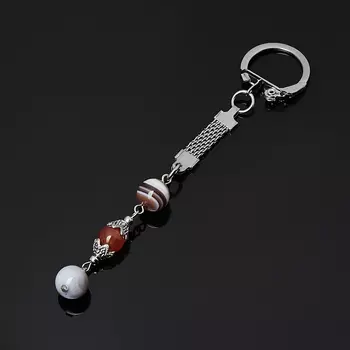 Брелок агат (биж. сплав) 5 см