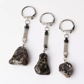 Брелок агат черепаховый (биж. сплав)