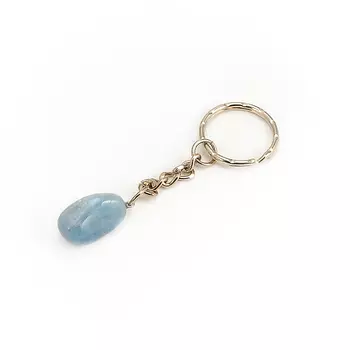 Брелок аквамарин (биж. сплав)
