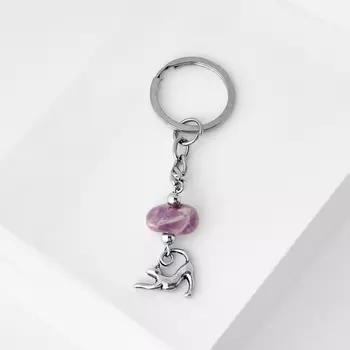 Брелок аметист (биж. сплав)