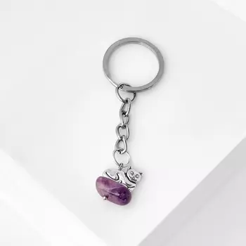 Брелок аметист (биж. сплав)