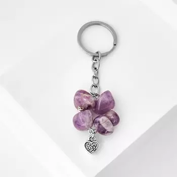 Брелок аметист (биж. сплав)