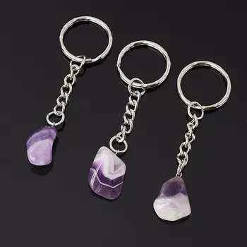 Брелок аметист (биж. сплав)