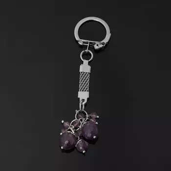 Брелок аметист (биж. сплав) 3 см