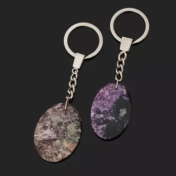 Брелок чароит (биж. сплав) 4,5 см