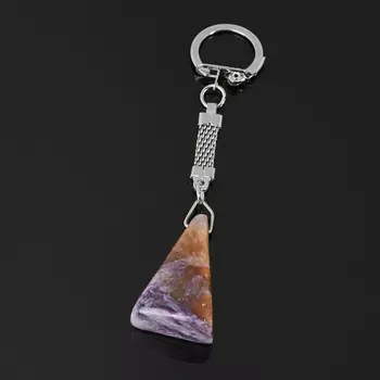 Брелок чароит (биж. сплав) 4 см