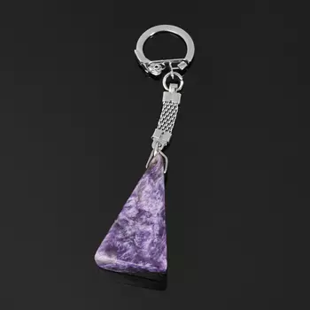 Брелок чароит (биж. сплав) 4 см