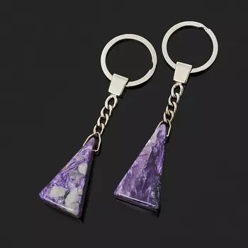 Брелок чароит (биж. сплав) 4 см