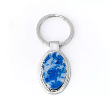 Брелок овал лазурит 5 см