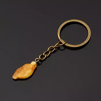 Брелок янтарь (биж. сплав) 3 см