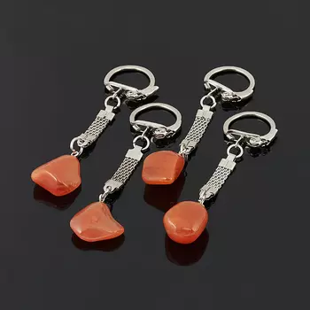 Брелок сердолик (биж. сплав)