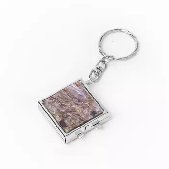 Брелок зеркало чароит 3 см