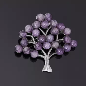 Брошь аметист (биж. сплав) (кулон)