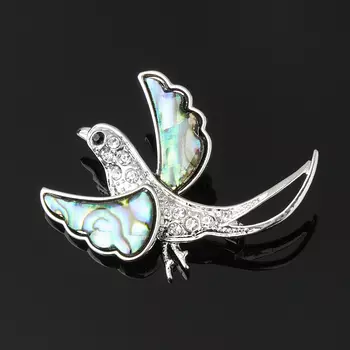 Брошь перламутр галиотис (биж. сплав) (кулон)